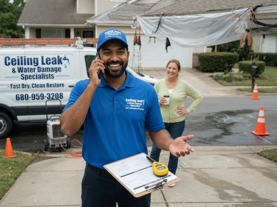 Ceiling Leak Cleanup Beacon, IA FAQs